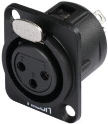 HICON XLR mounting plug 3pin HI-X3DF-G (30200487)