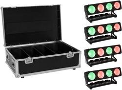  EUROLITE Set 4x LED PMB-4 COB QCL 30W Bar + Case (20000996)