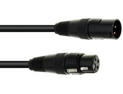 Eurolite DMX Cable XLR 3-pin 1m bk (3022785F)