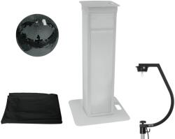  EUROLITE Set Mirror ball 30cm black with stage stand variable + Cover black (20000715) - showtechpro