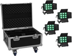 EUROLITE Set 4x LED CLS-9 QCL RGB/WW 9x7W + Case (20000985)