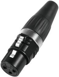 HICON XLR plug 3-pin HI-X3CF-BLK (3020050H)