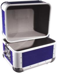 Roadinger Record Case ALU 50/50, rounded, dark blue (3011003B) - showtechpro