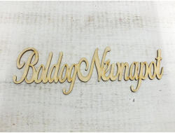  Natúr fa - "Boldog Névnapot" felirat írott 31cm - KIFUTÓ - csinaldmagadshop