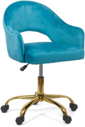 Scaun birou catifea OFF 640 bleu
