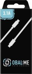 Obal: Me USB-C apa - USB-C apa 2.0 Adat és töltő kábel - Fehér (1m) (CC20WH)