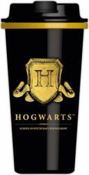 thumbsUp! Thumbs up! Harry Potter Dupla falú utazó Termosz bögre 450ml - Fekete mintás (5056563711155)