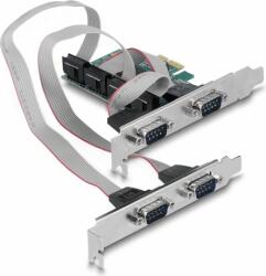 Delock 90410 4 x RS-232 port bővítő PCI Express x1 kártya (90410)