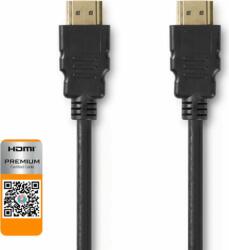 Nedis HDMI - HDMI Premium nagy sebességű HDMI kábel Ethernet átvitellel 5m Fekete (CVGP34050BK50)