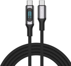 Rocoren Digital USB Type-C apa - USB Type-C apa Töltőkábel - Szürke (1m) (RCXCTT1-RJ0G)