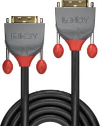 Lindy 36223 Anthra Line DVI-D - DVI-D Dual Link Kábel 3m - Fekete (36223)