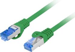 Lanberg S/FTP CAT6A Patch kábel 1.5m - Zöld (PCF6A-10CC-0150-G)