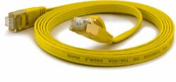 Wantec FTP CAT6a Patch kábel 0.1m - Sárga (7057)