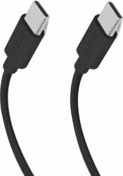 SBS Puro Soft USB-C apa - USB-C apa 2.0 Adat és töltő kábel - Fekete (1.5m) (PUUSBCUSBCICONBLK)