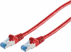 S-Conn S/FTP CAT6a Patch kábel 3m Piros (75713-R)