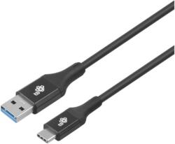 TB USB-A apa - USB-C apa 3.0 Adat és töltő kábel - Fekete (2m) (AKTBXKU3CPREM2B)