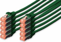 ASSMANN DK-1644-0025-G-10 CAT 6 Patch kábel 0.25 m Zöld 10-es csomag (DK-1644-0025-G-10)