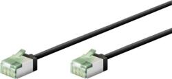 Goobay Ultraflexibles U/FTP Cat 8.1 RJ45 Slim Patch kábel 0.5m - Fekete (74352)