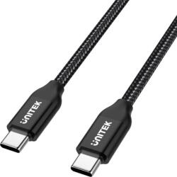 Unitek USB-C apa - USB-C apa Adat- és töltőkábel 2m - Fekete (C14059BK)