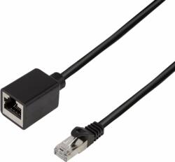 LogiLink S/FTP CAT6a Hosszabbító kábel 3m - Fekete (CQX063S)