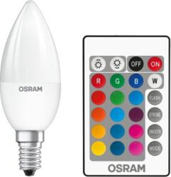 OSRAM Osram Star+ Matt Távirányítós LED gyertya izzó 4.5W 250lm 2700K E14 - RGB (ST CLAS B 25 RGBW 4.5 W/2700K E14 FR)