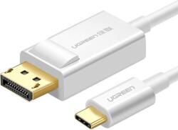 UGREEN 40420 USB Type-C - DisplayPort Kábel 1.5m - Fehér (40420)