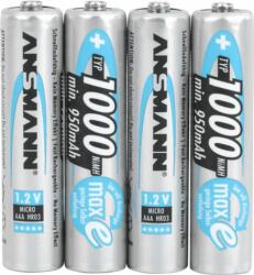 ANSMANN NiMh Professional Újratölthető 1000mAh AAA elem (4 db / csomag) (5030882)