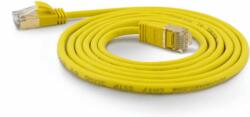 Wantec SSTP CAT7 Patch kábel 5m - Sárga (7177)