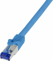 LogiLink S/FTP CAT6a Patch kábel 7.5m Kék (C6A086S)