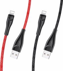 USAMS USB apa - Lightning apa iPhone töltőkábel 2m - Fekete (SJ394USB01)