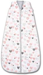 Kidizi Pink Hearts muszlin nyári gyerek hálózsák, 90 cm