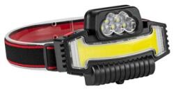 Bivin 5LED+COB LED fejlámpa, 5 világítási móddal (107946)