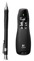 Logitech Presenter - R400 (Vezeték nélküli, Max. : 15m, Plug & Play, töltöttség jelző, fekete)