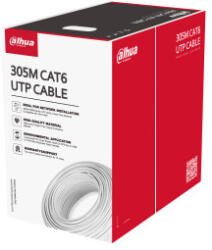 Dahua Fali kábel - PFM920I-6UN (Cat6, UTP, oxigénmentes réz 99.99% OFC, PoE támogatás hosszabb távon 305m)