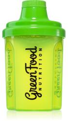 GreenFood Nutrition Shaker shaker pentru sport Transparent Green 300 ml