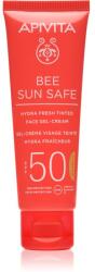 APIVITA Bee Sun Safe Hydra Face Tinted SPF50 gel-cremă cu efect de tonifiere SPF 50 50 ml