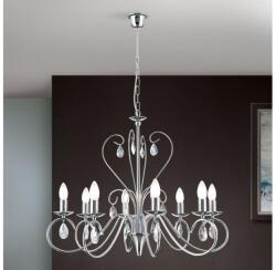 Orion Lustră de cristal pe lanț Orion LU 1658/8 ALESSIA 8xE14/40W/230V crom lucios (OR0087)