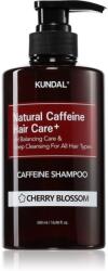 KUNDAL Caffeine Shampoo Cherry Blossom sampon natural impotriva caderii parului 500 ml