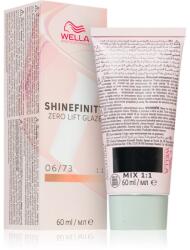 Wella Shinefinity Zero Lift Glaze vopsea de păr semi-permanentă culoare 06/73 - Caramel Chocolate 60 ml