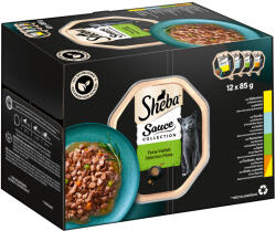 Sheba 12x85g Sheba szószos válogatás tálcás nedves macskatáp