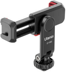 Ulanzi ST-06s telefon tartó adapter állványhoz, elforgatható, dönthető, vakupapucs adapterrel, fekete (UL-2575)