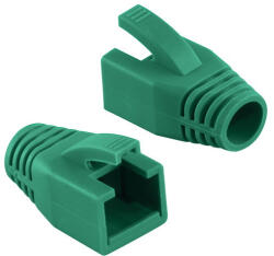 BLM UTP RJ45 Cat6 Feszültségmentesítő Törésgátló, zöld 1db (BK-25)