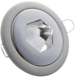 VITO Spot Light Fixture Recesssed Mounted Round Norma With Pyramid Of Glass Gu5, 3 Silver & Chrome 2010390 VITO (2382)