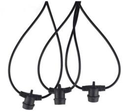 VITO String-10 Garland With 10M Cable & 10Xe27 Bases Connectable Max 8Pcs Ip44 Black 7300170 VITO (1628)