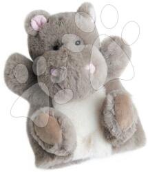 Histoire d'Ours Hipopotam de pluș pentru teatru de păpuși Hippo Puppet Histoire d’ Ours gri 25 cm de la 0 luni (HO2592)