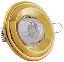 VITO Spot Light Fixture Recesssed Mounted Round Norma With Pyramid Of Glass Gu5, 3 Golden 2010360 VITO (2010360)
