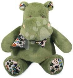 Histoire d'Ours Hipopotam de pluș cu eșarfă Hippo Bandana Almond Green Histoire d’ Ours verde 22 cm de la 0 luni (HO3177)