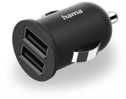 Hama 223351 2, 4A 2xUSB fekete szivargyújtó töltő