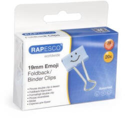 Rapesco Bindercsipesz, 19 mm, "Fun", RAPESCO, világoskék (IR1350)