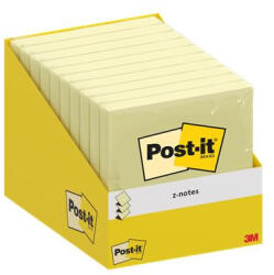 3M Öntapadó jegyzettömb, "Z", 76x76 mm, 100 lap, 3M POSTIT, kanári sárga (LPR330CYW10) - onlinepapirbolt